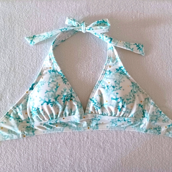 VENUS Lagoon Life Corals Print Bikini Top, size M - Picture 1 of 13